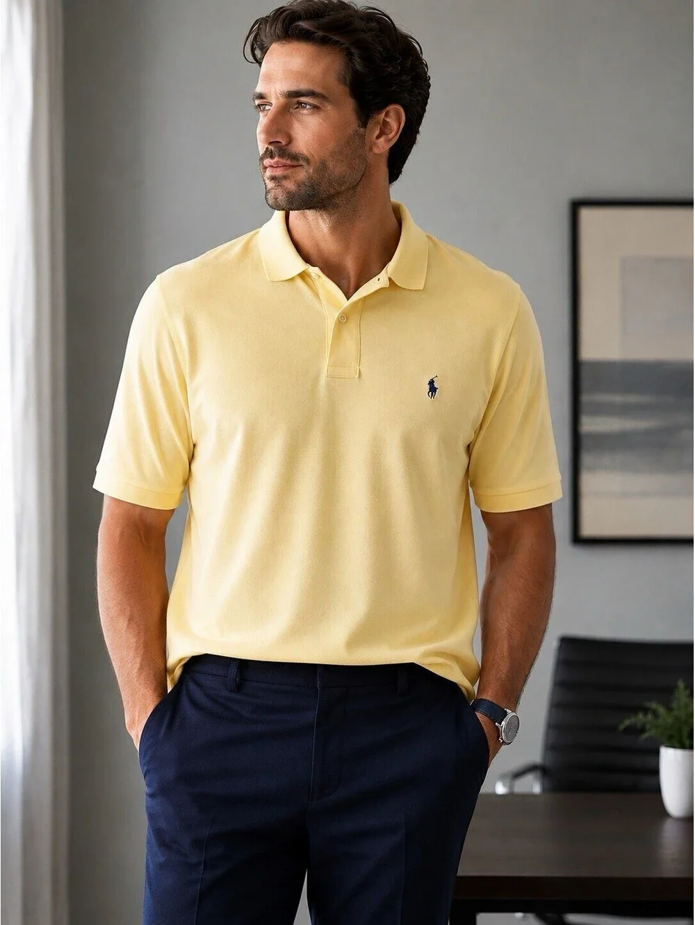 Polo Ralph Lauren Yellow NWT 100% Cotton Polo XXL